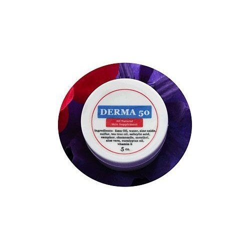 Purple Emu Derma 50 All Natural Skin Supplement Wound and Burn Cream with Emu Oil .5oz. Jar