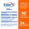 Ester-C 500 mg 24 Hour Vitamin C Tablets for Immune Support, Vitamin C Supplement, 90 Count