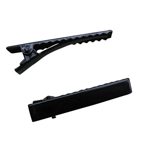 Chenkou Craft 45mm Black Metal Alligator Hair Clip Pin 50pcs
