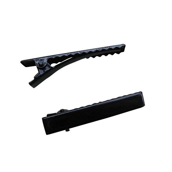Chenkou Craft 45mm Black Metal Alligator Hair Clip Pin 50pcs