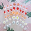 32Pcs/SET Toe Silicone Separator Nail Art DIY Tool Pedicure Flower Waterdrop Crystal Diamond Pearl Separator Foot Care Tools