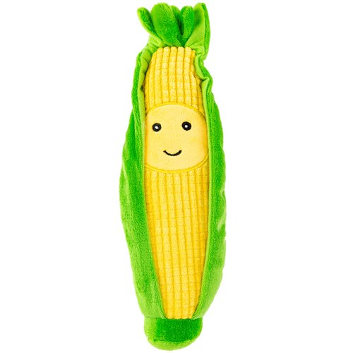 Giftable World 10 Inch Plush Pet Steak Corn and Chili with Squeaker & Crinkle Dog Chew Toy