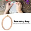 Cross Stitch Hoop, 6.5in Embroidery Hoop Wooden Round Hand Embroidery Frames Quilting Frames for Hand Quilting Thickened Embroidery Ring Scroll Frames for Cross Stitching