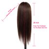 Mannequin Head Human Hair - 26 Inch Mannequin Head with Hair and Stand, Mannequin Head for Kids, Cosmetology Mannequin Head, 60% Real Hair Mannequins to Practice on, Doll Head for Hair Styling