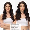 ROSEBUD Tape in Hair Extensions REMY Human Hair, Secure Skin Weft Hair Extensions Seamless 40g/Pack 20Pcs 10 Inch Dark Brown