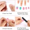 JANYUN 48 Pcs False Nail Stick on Nails Kids Full Cover Short False Nail Children Nails Gift for Kids Little Girls Nail Art Decoration