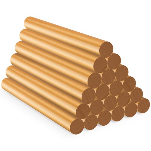 ENPOINT Metallic Gold Hot Glue Sticks, 24 PCS Full Size Hot Melt Glue Sticks Colored, Craft Adhesive Waxing Sticks for Wedding Cards, Sealing, Decoration, Art, DIY, 4" Long x 0.43" Dia