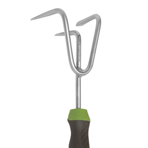 AMES 2445200 Stainless Steel Hand Cultivator with Ergo Gel Grip, 11-Inch