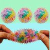 4 Pcs Squishy Stress Balls Fidget Toys for Adults, Stress Relief Squeeze Fidget Balls Set for Party Favors Birthday and Goodie Bag Stuffers