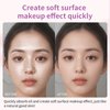 RTETETOK Jelly Pressed Setting Powder, Oil Control Face Pressed Powder for Makeup, Powder-free Makeup Setting Cream, Flawless Matte Long Lasting Finishing Lightweight Waterproof Face Cosmetics 0.24 Oz