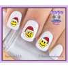 Holiday Christmas - Christmas 808X Mr & Mrs Santa Smiley Face Nail Decals - WaterSlide Nail Art Decals - Salon Quality DIY Manicure Nail Accessories Made in USA
