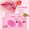 TIRDET 30 Pairs Lip Mask & Under Eye Mask, 24K Crystal Collagen Under Eye Patches for Puffy Eyes, Reducing Fine Lines & Dark Circle, Collagen Lip Mask Sheet Effectively Nourishes the Lip & Eye Skin