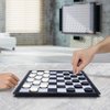 QuadPro Magnetic Travel Checkers Board Game Set with Folding Board Family Educational Toys for Kids and Adults