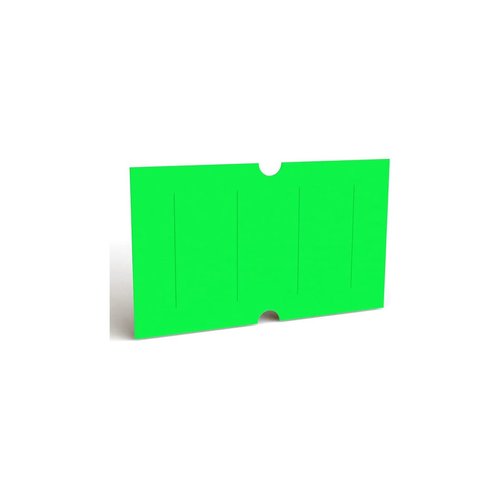 MX 5500 Price Gun Labels, 20 Rolls, 10,000 Labels Total, Includes 2 Ink Rollers (Fluorescent Green with Security Slits)