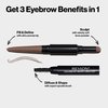 Revlon Eyebrow Pencil & Powder, ColorStay Brow Creator 2-in-1 Eye Makeup with Spoolie, Longwearing with Precision Tip, 615 Soft Black, 0.23 Oz