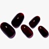 GLAMERMAID Cherry Red Press on Nails Medium Oval, Handmade Jelly Soft Gel Dark Red Glue on Nails, Burgundy Emo Fake Nails Medium Oval,Reusable Acrylic False Nails Stick on Nails Sets Kit for Women