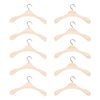 Towel Hanger 20Pcs Wooden Doll Clothes Hangers Mini Doll Hangers Doll Dress Hangers Mini Hangers for Doll Clothes Miniature Accessories (12cm) Coat Hangers