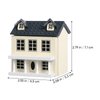 Toyvian Mini DIY Model Wooden Dollhouse kit Christmas Village Houses Toy House House Kit 3D Miniature Dollhouse Kit