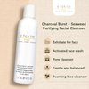 e.fek.tiv beauty Charcoal Burst Plus Seaweed Purifying Facial Cleanser - Gently Cleanses Pores - Clarifying Face Wash - Vegan - Sulfate Free - Clean Formula – Unisex - 6 oz