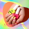 Born Pretty Nail Polish Set, Quick Dry Neon Nail Polish 6 Bright Colors 0.34oz Fluorescent Nail Lacquer Non Gel Finger Nail Polish Kit Valentine's Gift 6PCS 10ML