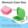 2 PCS Orthodontic Retainer Case,Retainer Case,Denture Case with Ventilation Holes for Mouth Guard and Floss