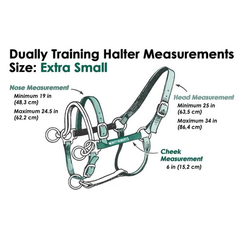 Monty Roberts Official Dually Training Halter X-Small/Pony/Weanling (with Free DVD)