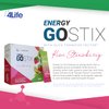 4Life Energy Go Stix - Healthy Energy Source - Kiwi Strawberry Drink Mix - Contains Natural Caffeine from Guarana, Maca, Yerba Mate, and Green Tea Leaf Extract - 15 Packets