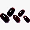 GLAMERMAID Cherry Red Press on Nails Medium Oval, Handmade Jelly Soft Gel Dark Red Glue on Nails, Burgundy Emo Fake Nails Medium Oval,Reusable Acrylic False Nails Stick on Nails Sets Kit for Women