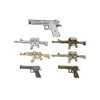10Pcs 3D Metal Gun Nail Charms Alloy Weapon Nail Charm Luxury Rhinestones Gun Charms for Nails Gun Nail Jewels for Nail Art Decoration Accessories DIY Nail Art Tools Nail Supplies