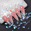 100pcs Aurora Nail Art Rhinestone 3D Multi Shape Mix Crystal Nail Gems Irregular Star Heart Flower Butterfly Design Iridescent Nail Rhinestone Diamonds for Nails DIY Art Crafts Jewelry Decoration