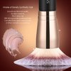 KINGMAS Foundation Makeup Brush, Premium Kabuki Brush, Double-Ended Contour Brush (Flat/Angled Round Top) for Blending Liquid Powder Concealer Cream Blush Makeup Brush