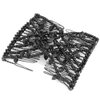 Pearl Hair Clips and Combs Set - Elastic Stretch Double Clips, Magic Combs, DIY Hair Styling Tool (Black)