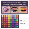 UCANBE EXOTIC FLAVORS Neon Eyeshadow Makeup Palette - 48 Colorful High Pigmented - Rainbow Matte Shimmer Glitter Eye Shadow Make Up Pallet Gift Set