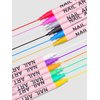 EBANKU 12 Colors Nail Art Pens Set, 3D 0.7MM Nail Polish Pens Quick-Drying Nail Art Markers Acrylic Paint Nail Point Graffiti Dotting Liner Pen Tools for Home & Salon Nail DIY