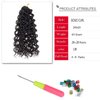 14inch GoGo Curl Crochet Braids for Water Wave Crochet Hair for Black Women,Natural Black Deep Wave Synthetic Braiding hair Extensions (5Packs,1B)