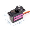 Treedix 3 pcs MG90S 9g Servo Motor Micro Metal Gear Compatible with Robot Boat Car Plane RC Helicopter