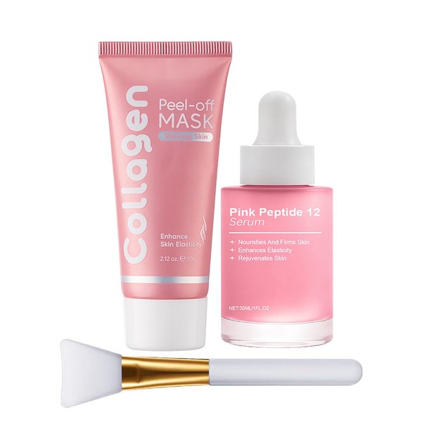 Skynflow Collagen Mask, Skynflow Face Mask, with Peptides PDRN Serum, Enhance Skin Elasticity, Reduces Sagging