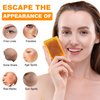 Turmeric Soap Bar for Face - Turmeric Soap Bar with Lemon & Ko-Ji-c Ac-id - Bath Soap Bars for Face & Body - Cleansing, Hydrating, Anti-Aging Natural Soap for Women, Men - with Soap Net Included