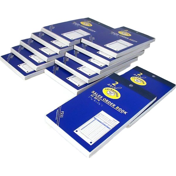 12 Sales Order Receipt Books Carbonless Record Sheets 5 5/8" x 3 3/4"