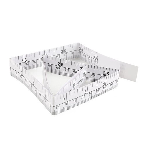 WIN TAPE 1 Meter 40" Paper Tape Measure, Wound Measuring Rulers, Educare Used Measuring Babies Head, Disposable Pack of 100