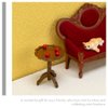 LOGOFUN 2 Pcs Miniature Wooden Table 1:12 Scale Round End Table Model Dollhouse Furniture Accessories