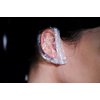 GOUWEIBA 100pcs Clear Disposable Ear Protectors - Waterproof Ear Cover Caps for Hair Dye Shower Bathing Spa Salon Home Hotel