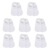 Gerber Baby 8-Pack Wiggle-Proof No Show Socks, White, 6-12 Months