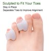 Welnove Gel Toe Separator, Pinky Toe Spacers, Little Toe Cushions for Preventing Rubbing & Relieve Pressure (Pack of 12)