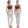 BUBBLELIME 25"/26"/27"/28" Out Pockets High Waist Yoga Pants Women Leggings Cross Pockets Pants_LightGray XL_26" Inseam