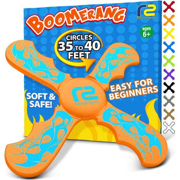 Boomerang for Kids - Best Gifts for Boys & Girls Gift Ideas - Kid Stocking Stuffers & Fun Holiday Presents Outdoor Toys - Fun Children Birthday Party Favors & Goodie Easter Basket Stuffers For Kids