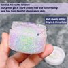 2 Packs Holographi Face Body Glitter Gel, Sparkle Color Changing Face Glitter Gel, Mermaid Sequins Glitter Face Paint, Chunky Hair Glitter Gel for Concerts Party Mardi Gras Festival, 50ML x 2