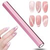 C12rtive Cat Eye Magnet Tool,Professional Double-Ended Hexagon Strong Nail Magnet Stick for Cat Eye Gel Nail Polish,Suitable for Personal DIY, Nail Studio or Nail Salon(Pink)