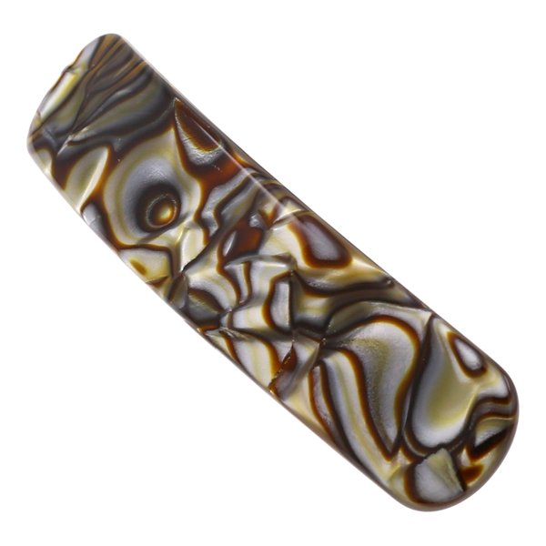 Camila Paris CP2817 French Hair Barrette Clip for Girls, Handmade, Onyx, Metal-Free Closure Strong Hold Grip Hair Clips for Women, No Slip and Durable Styling Girls Hair Accessories, Made in France