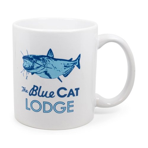 Surreal Entertainment Exclusive Ozark Blue Cat Lodge Logo White Ceramic Coffee Mug | Official TV Show Collectible | Novelty Drinkware For Home Kitchen Set | Holds 11 Ounces